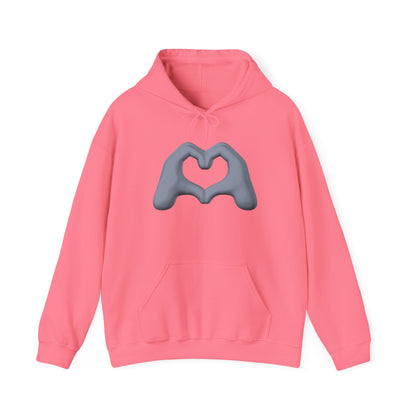 Silver Hand Heart Hoodie - Unisex Sweatshirt