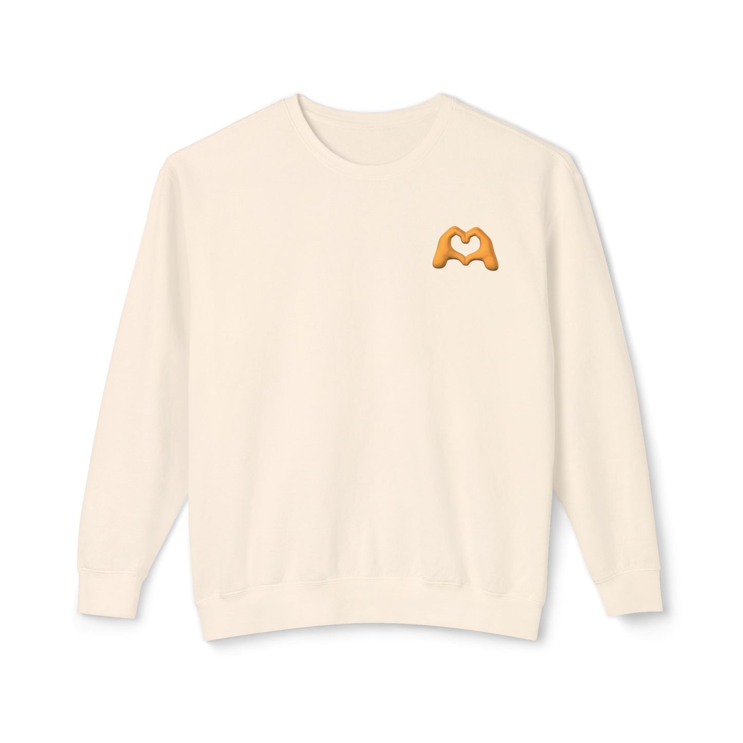 Gold Hand Heart Unisex Crewneck Sweatshirt