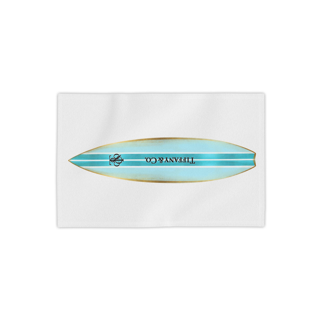 Designer Glam Blue Stripe Beach Towel