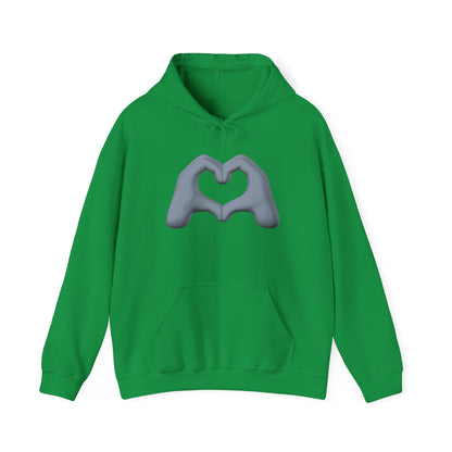 Silver Hand Heart Hoodie - Unisex Sweatshirt