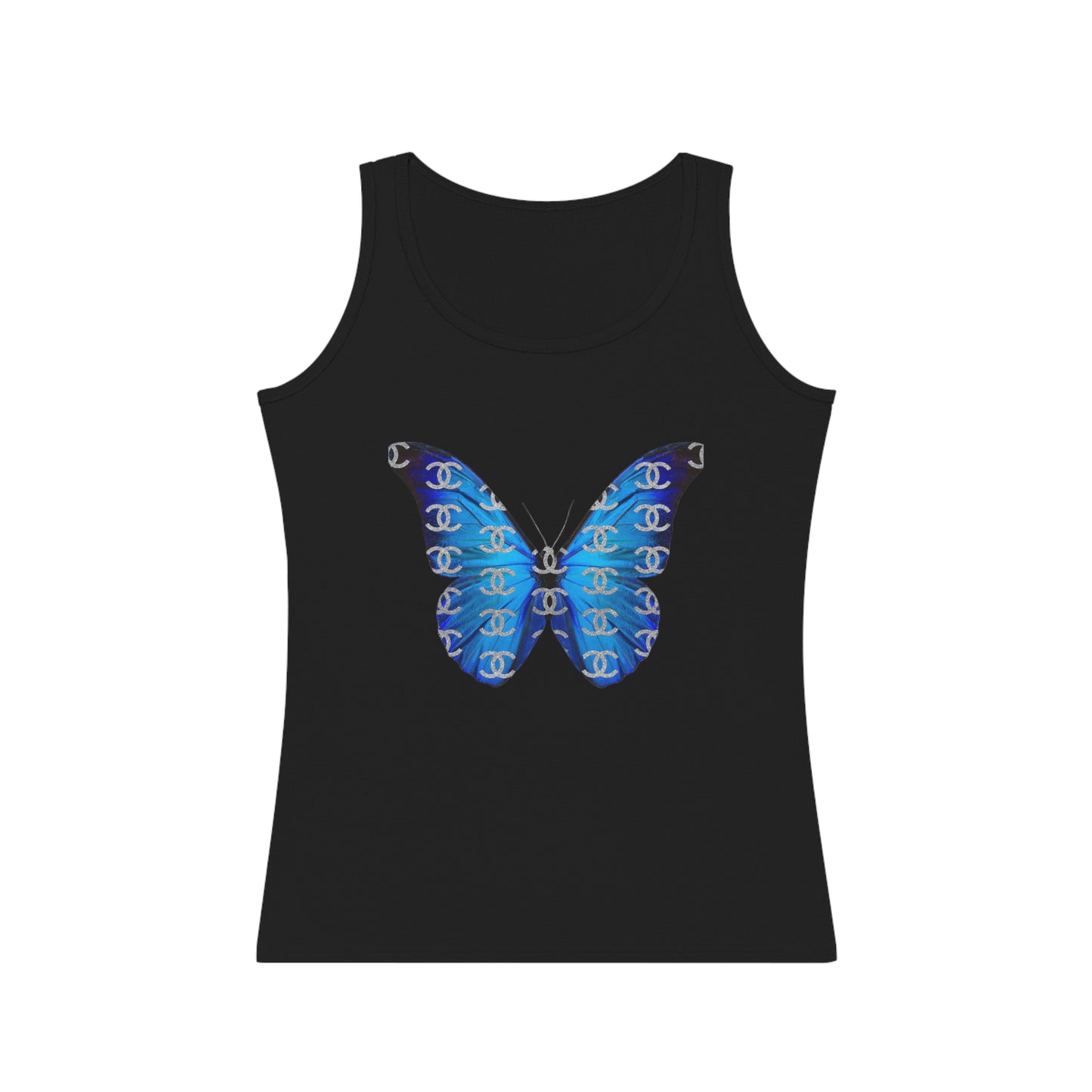 Designer Blue Butterfly Tank