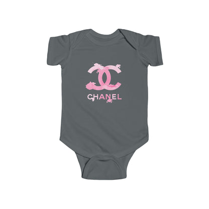 Designer Fashion Pink Watercolor Baby Onesie