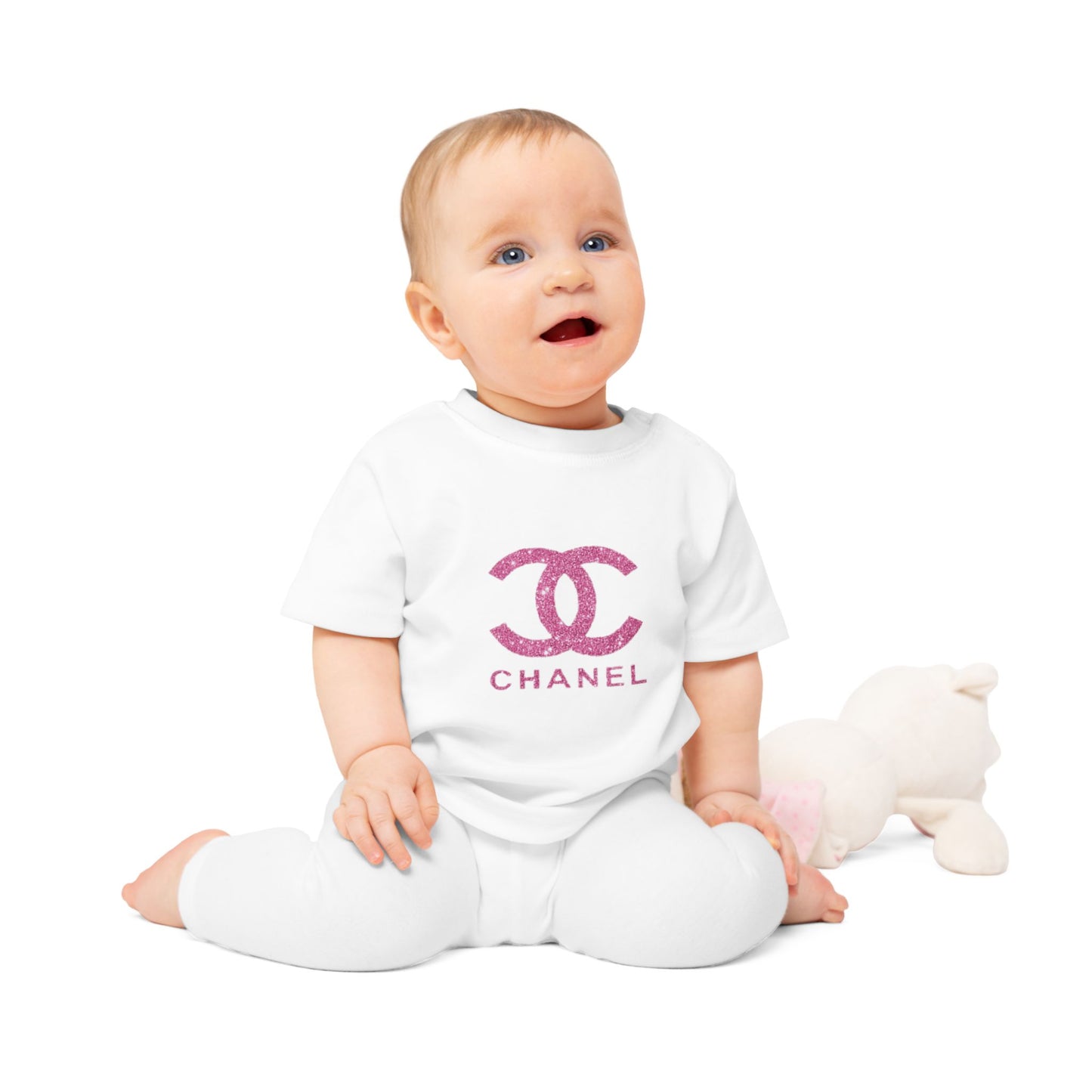 Designer Fashion Signature Pink Baby Tee