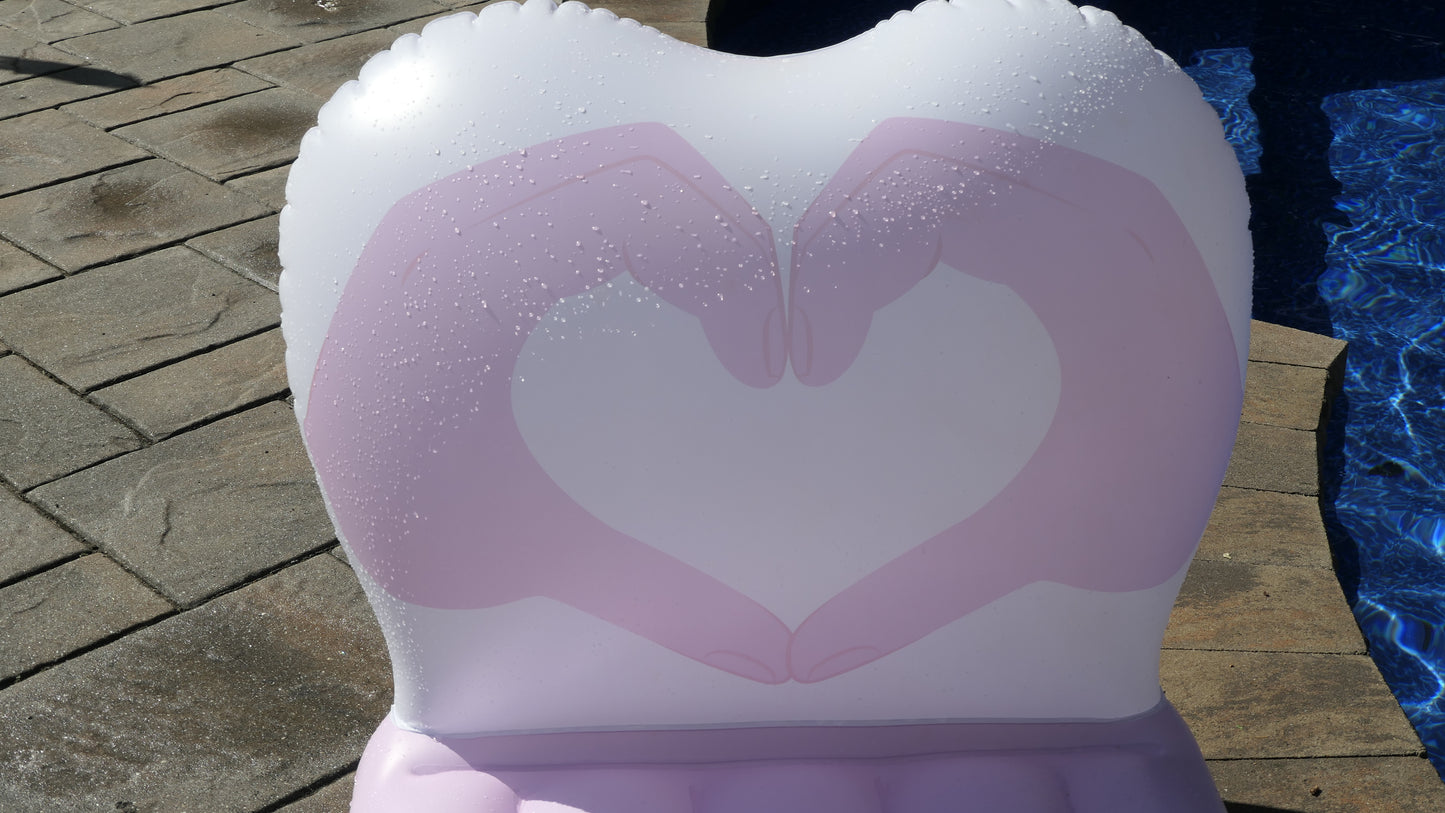 Luxury Hand Heart Pool Float