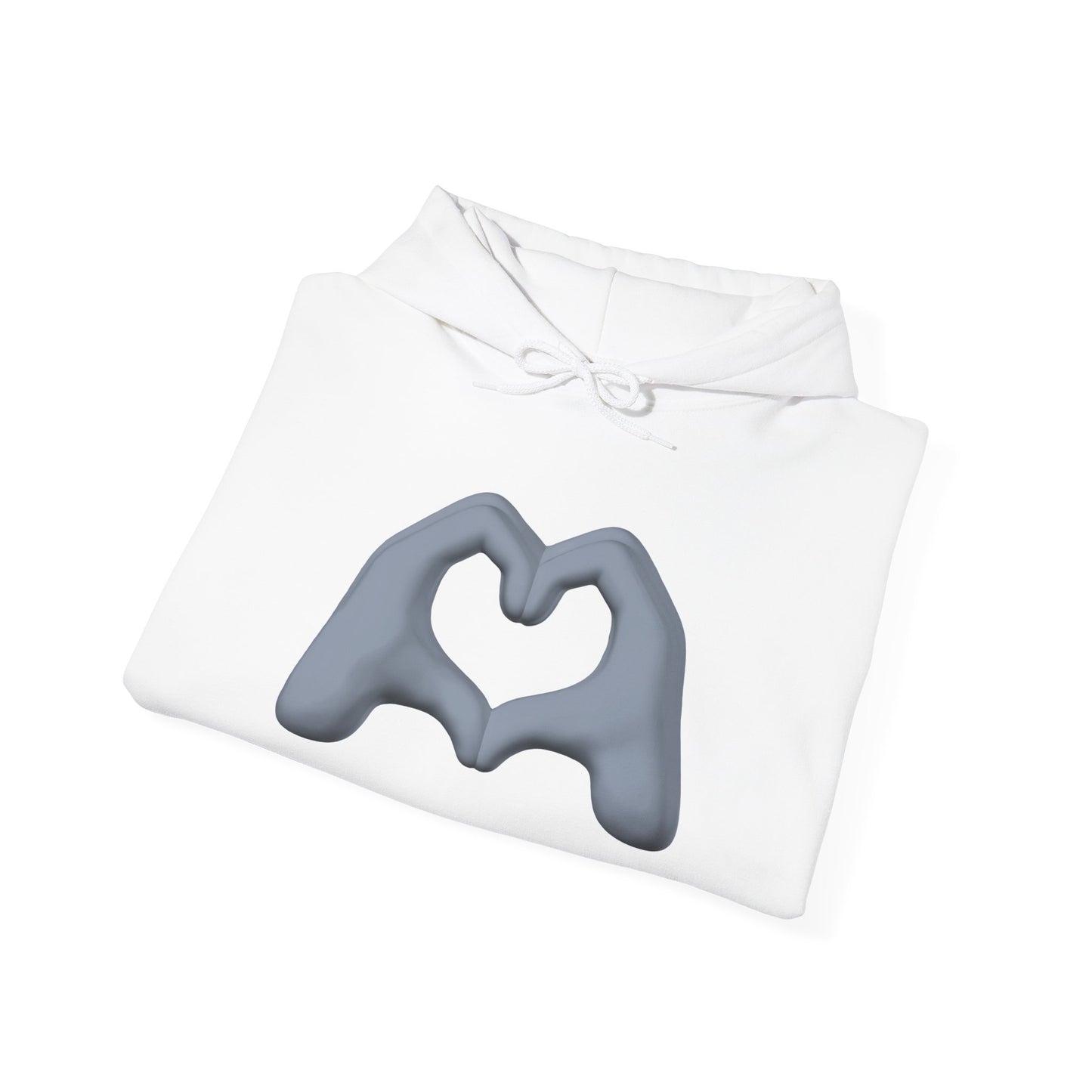 Silver Hand Heart Hoodie - Unisex Sweatshirt