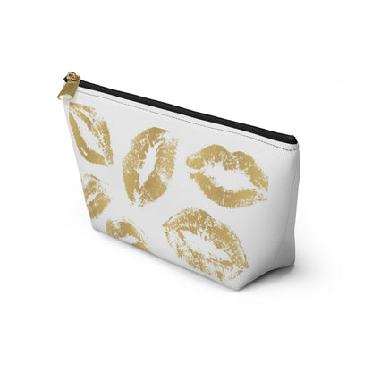 Golden Kisses Cosmetic Bag