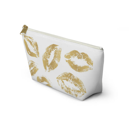 Golden Kisses Cosmetic Bag