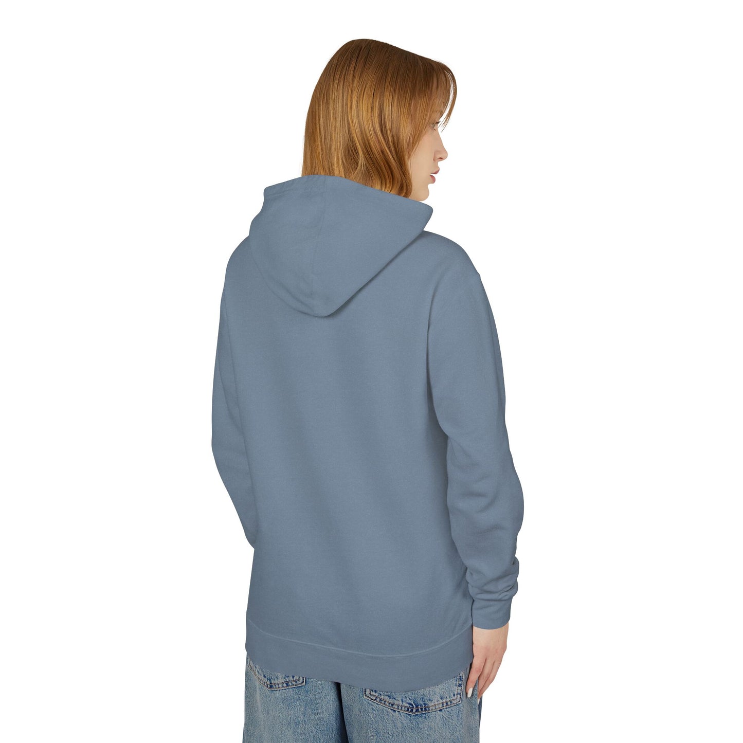 Silver Hand Heart Unisex Lightweight Hooded Sweatshirt