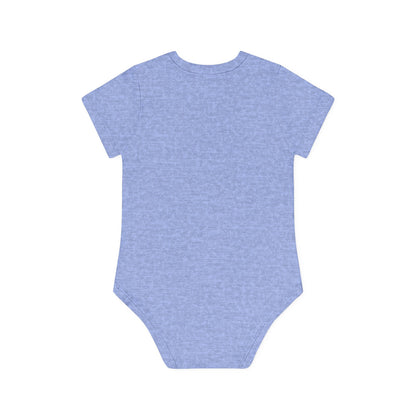 Beary Hand Heart I LOVE DADDY Baby Organic Onesie