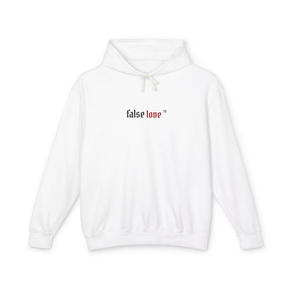 False Love Branded Unisex Lightweight Hooded Sweatshirt