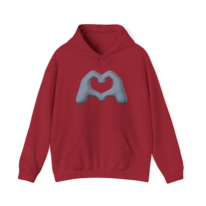 Silver Hand Heart Hoodie - Unisex Sweatshirt