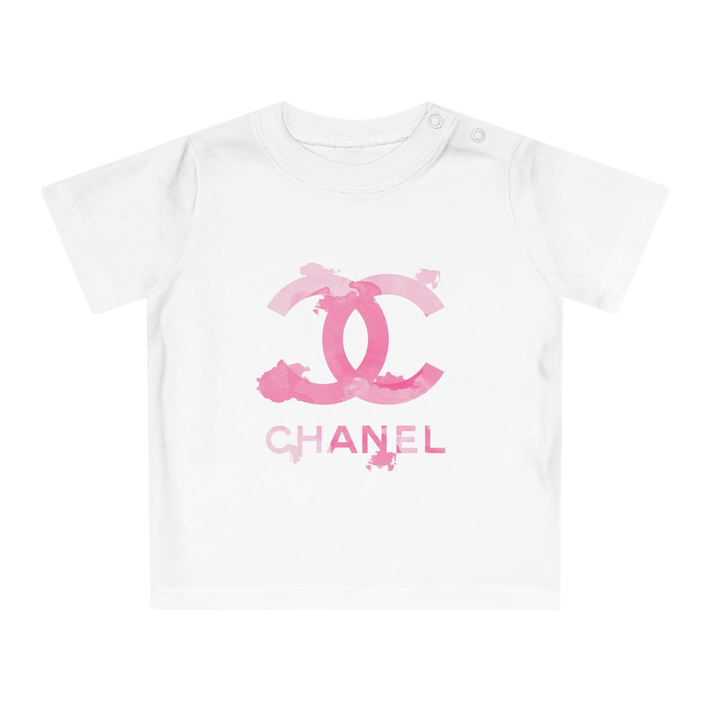 Designer Pink Watercolor Baby T-Shirt