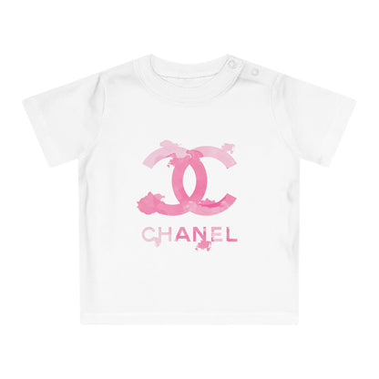 Designer Pink Watercolor Baby T-Shirt