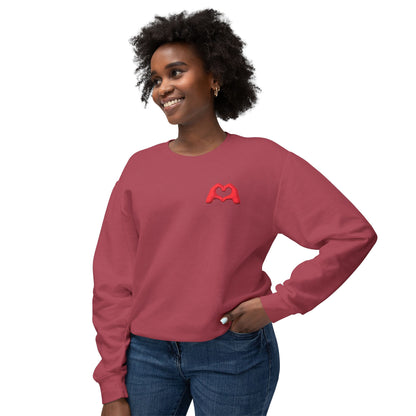 Red Hand Heart Unisex Crewneck Sweatshirt