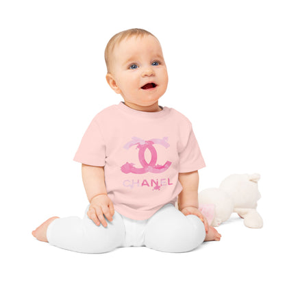 Designer Pink Watercolor Baby T-Shirt