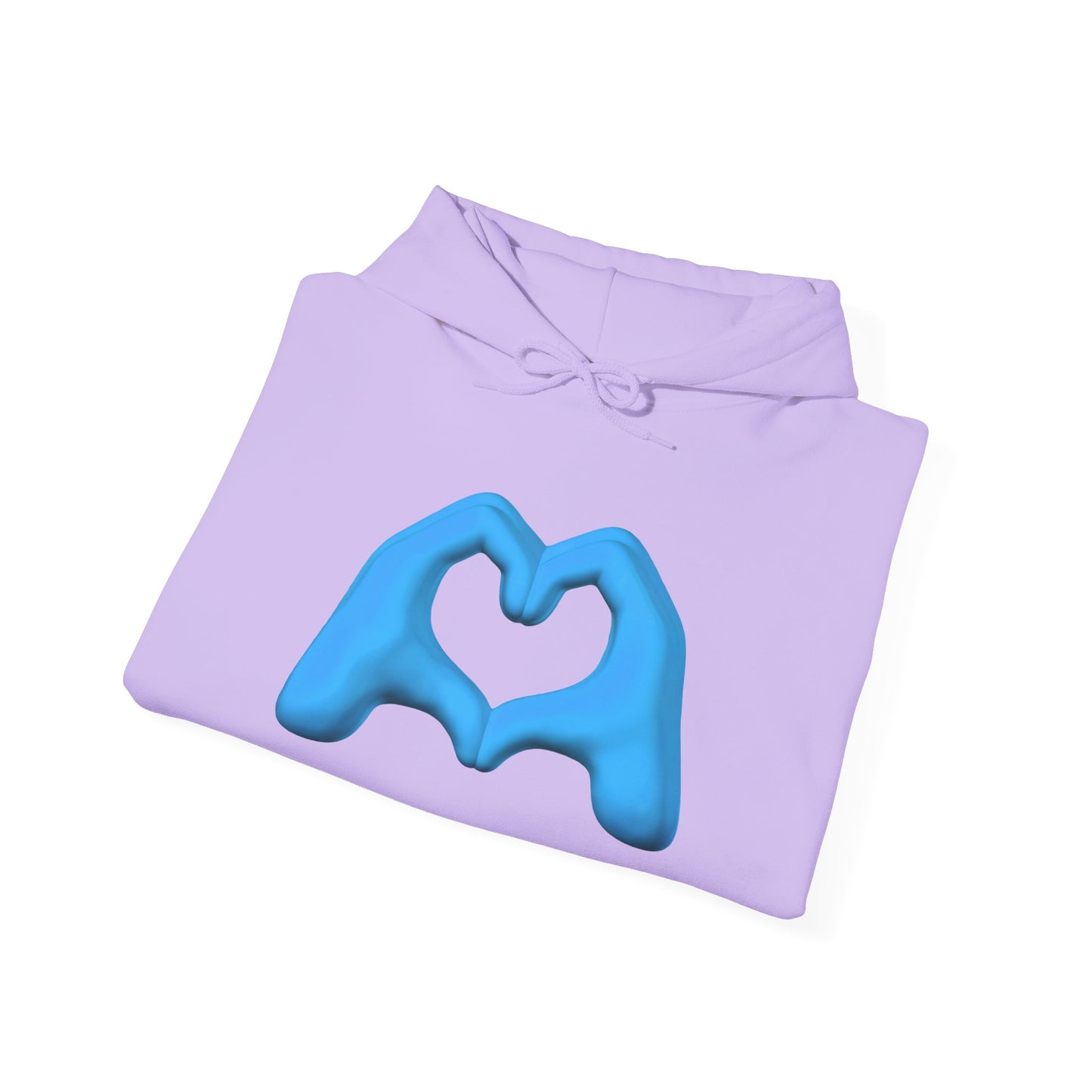 Blue Hand Heart Hoodie - Unisex Sweatshirt