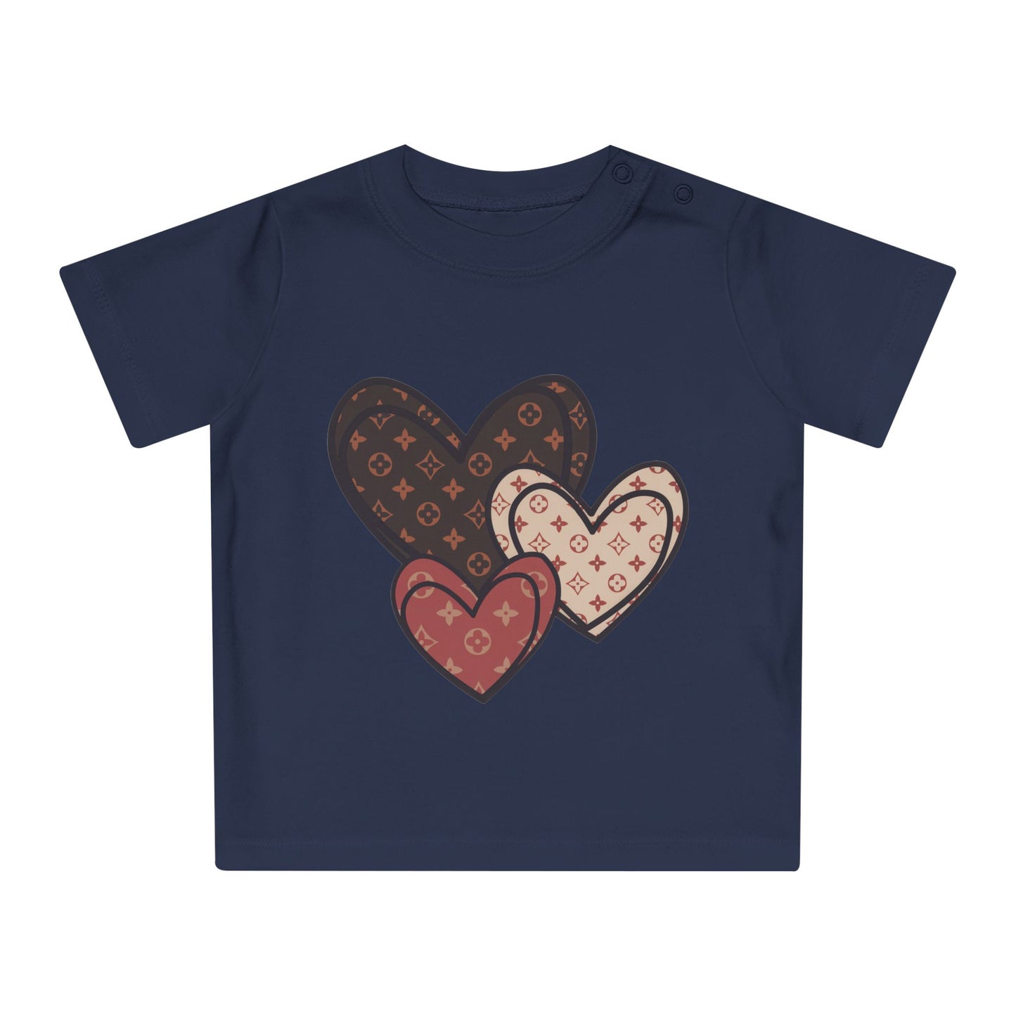 Stylish Hearts Baby T-Shirt