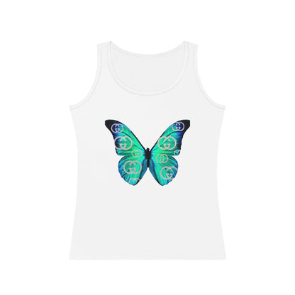 Designer Blue Green Butterfly Tank