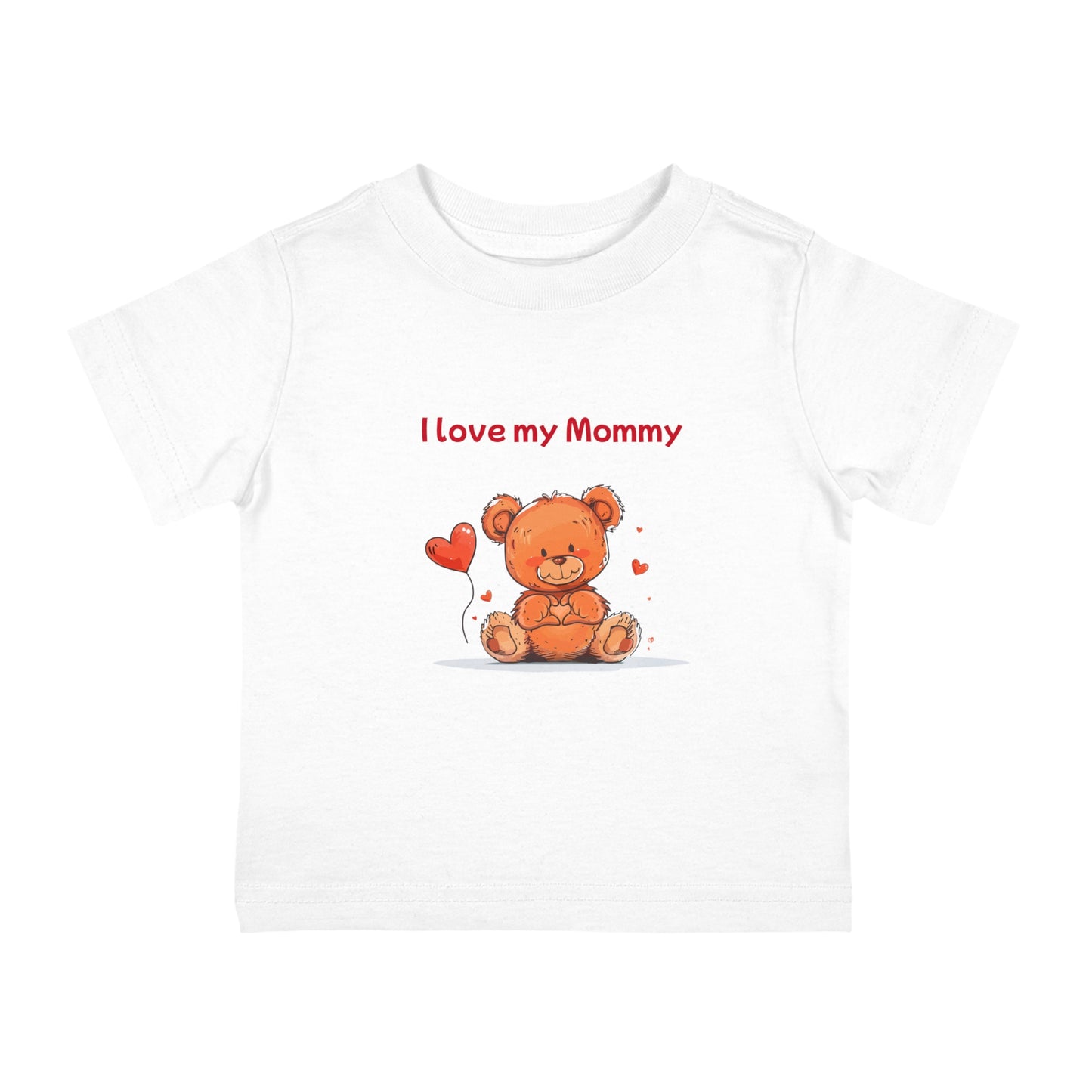 Beary Hand Heart I Love My Mommy Hand Heart Infant Tee