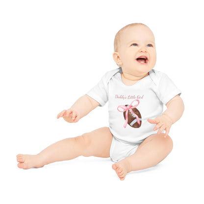 Daddy's Little Girl Football Onesie