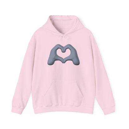 Silver Hand Heart Hoodie - Unisex Sweatshirt