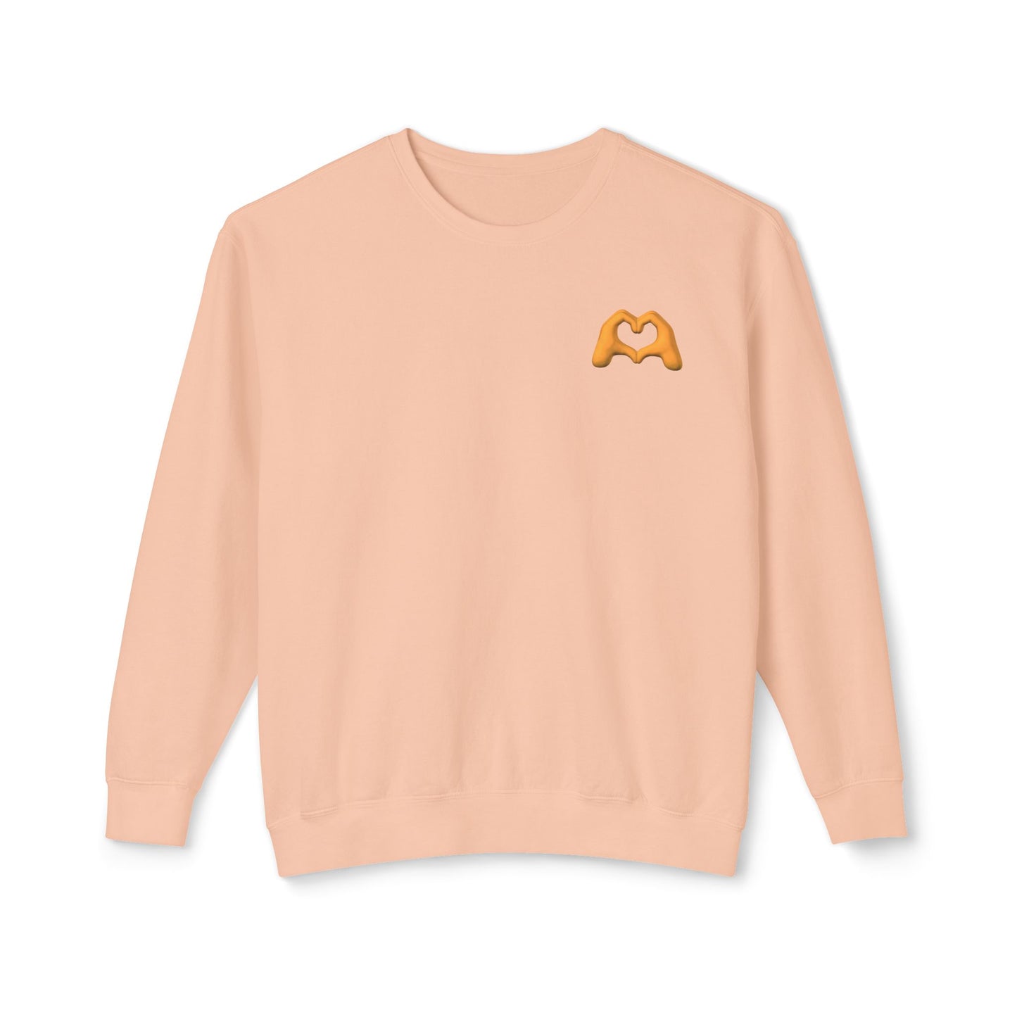 Gold Hand Heart Unisex Crewneck Sweatshirt