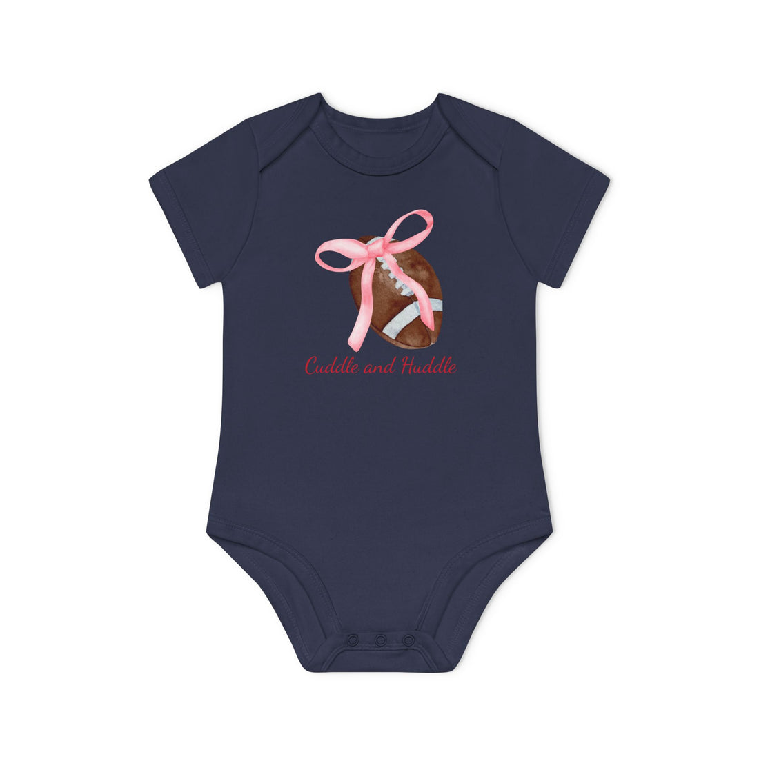 Cuddle and Huddle Football Baby Onesie