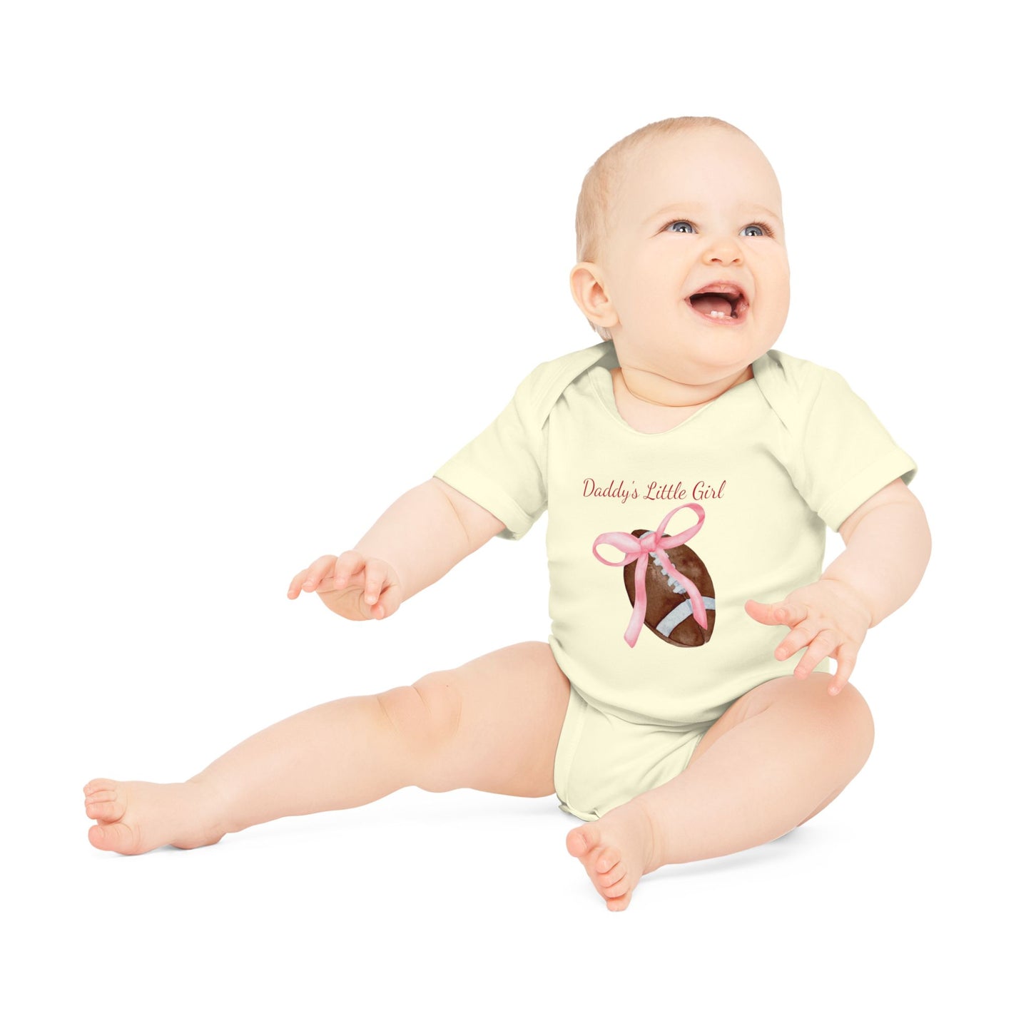 Daddy's Little Girl Football Onesie