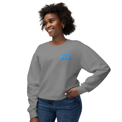 Blue Hand Heart Unisex Crewneck Sweatshirt