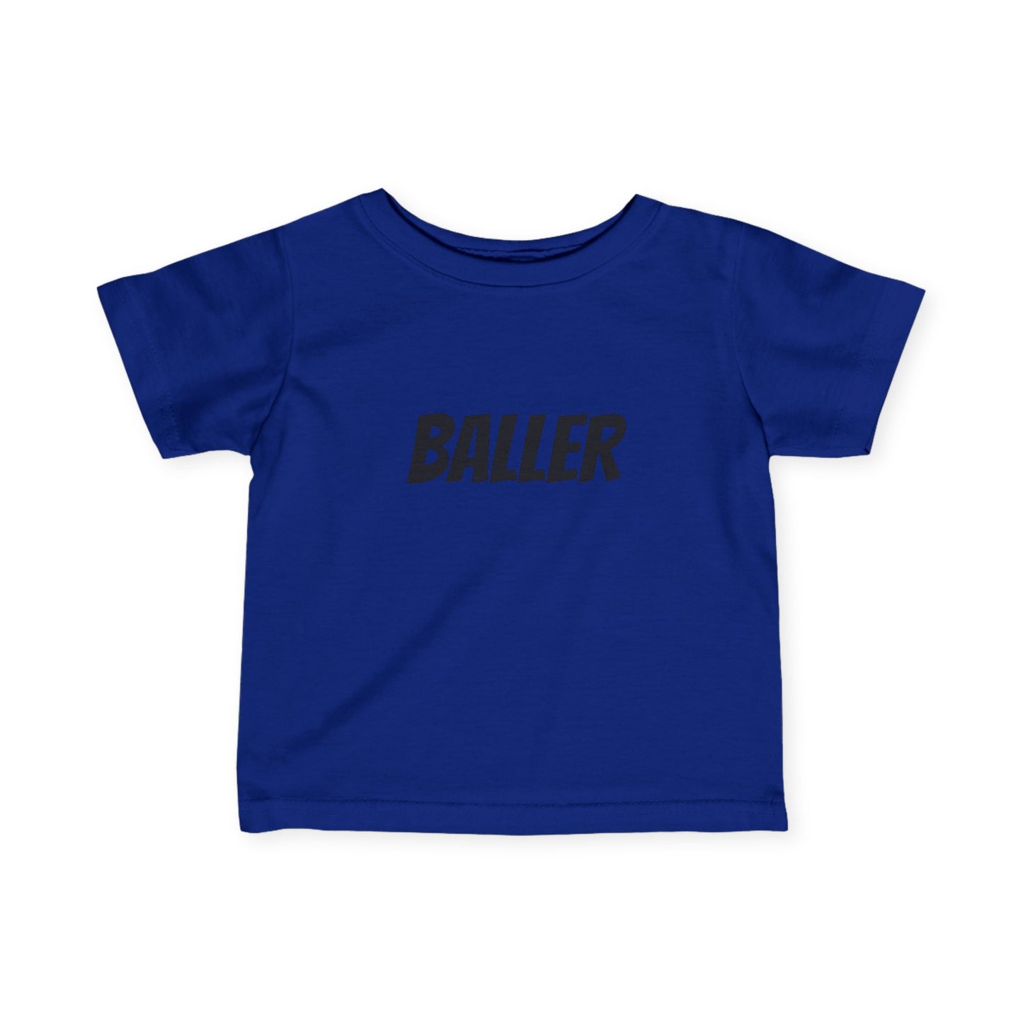 BALLER Baby Tee - Black Lettering