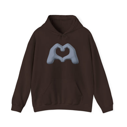 Silver Hand Heart Hoodie - Unisex Sweatshirt