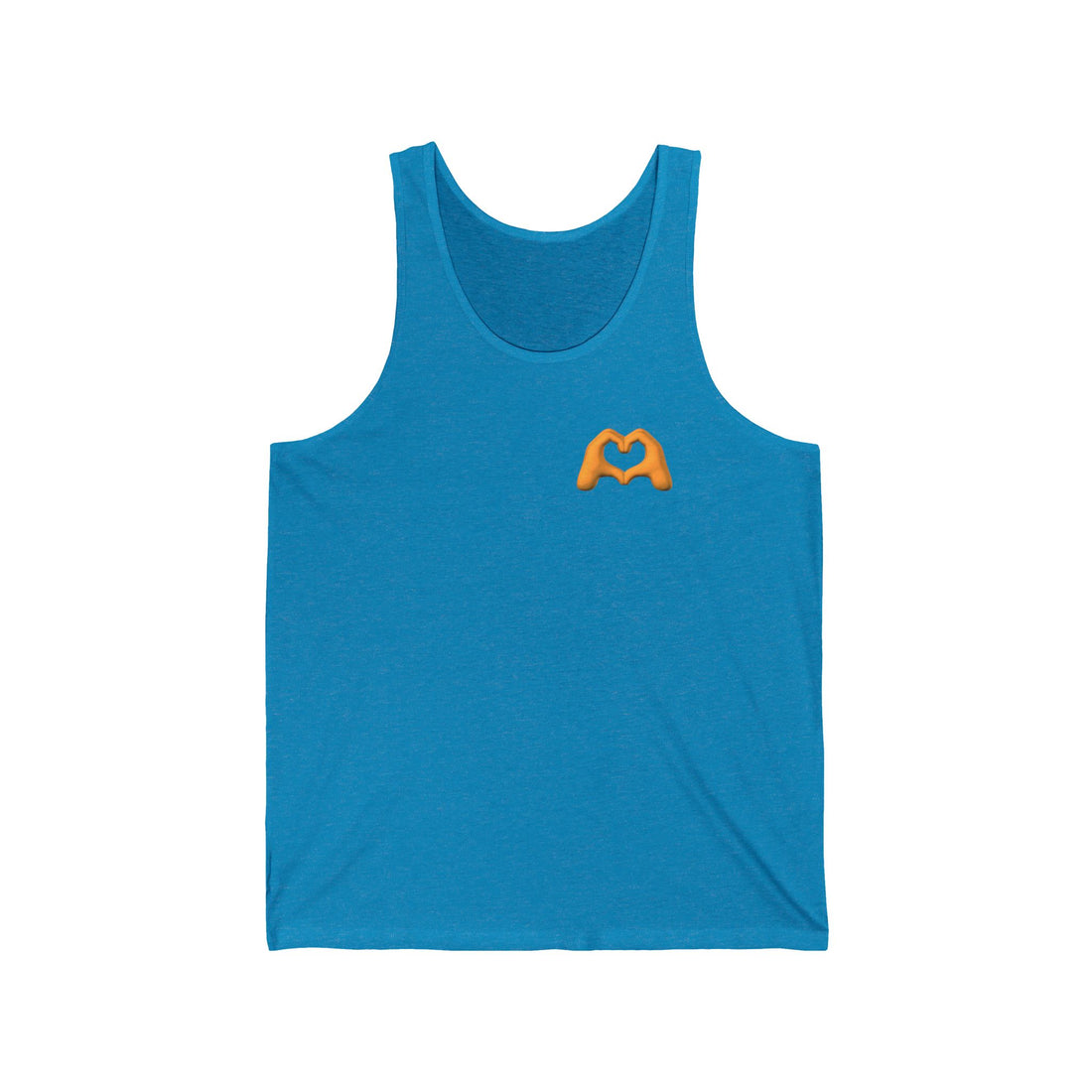 Gold Hand Heart Unisex Jersey Tank