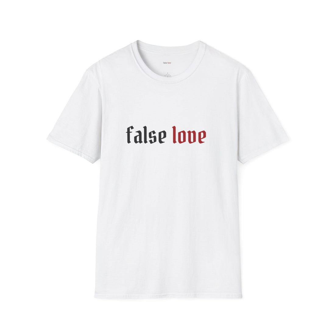 Graphic Tee - 'False Love' Heart Break Design