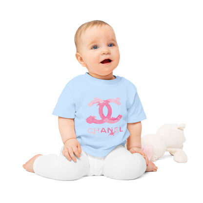 Designer Pink Watercolor Baby T-Shirt