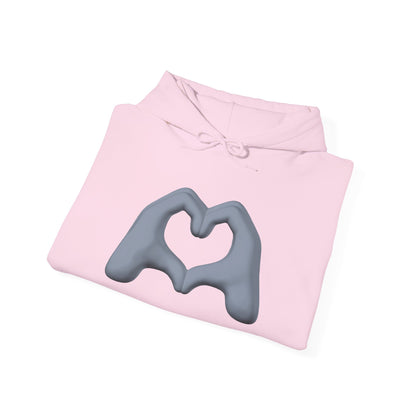 Silver Hand Heart Hoodie - Unisex Sweatshirt