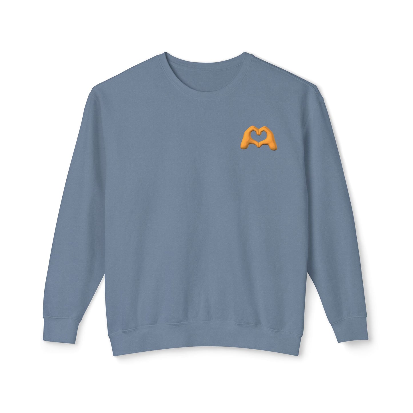 Gold Hand Heart Unisex Crewneck Sweatshirt