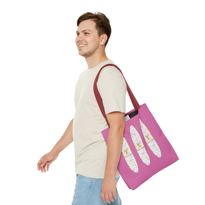 Designer Rainbow Surf Tote Bag