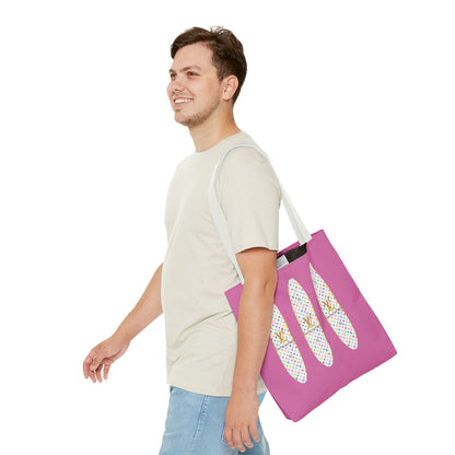 Designer Rainbow Surf Tote Bag