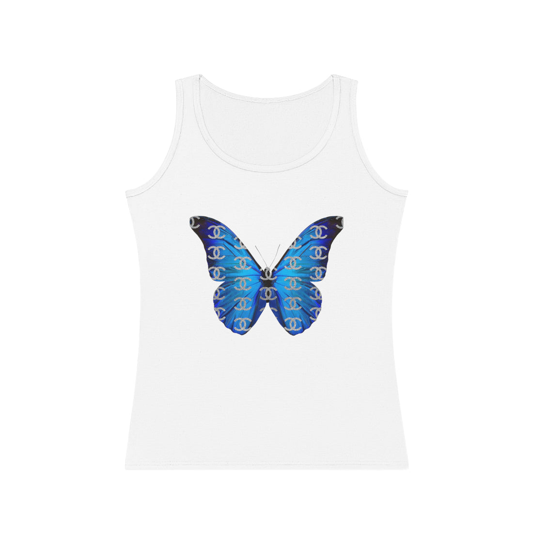 Designer Blue Butterfly Tank