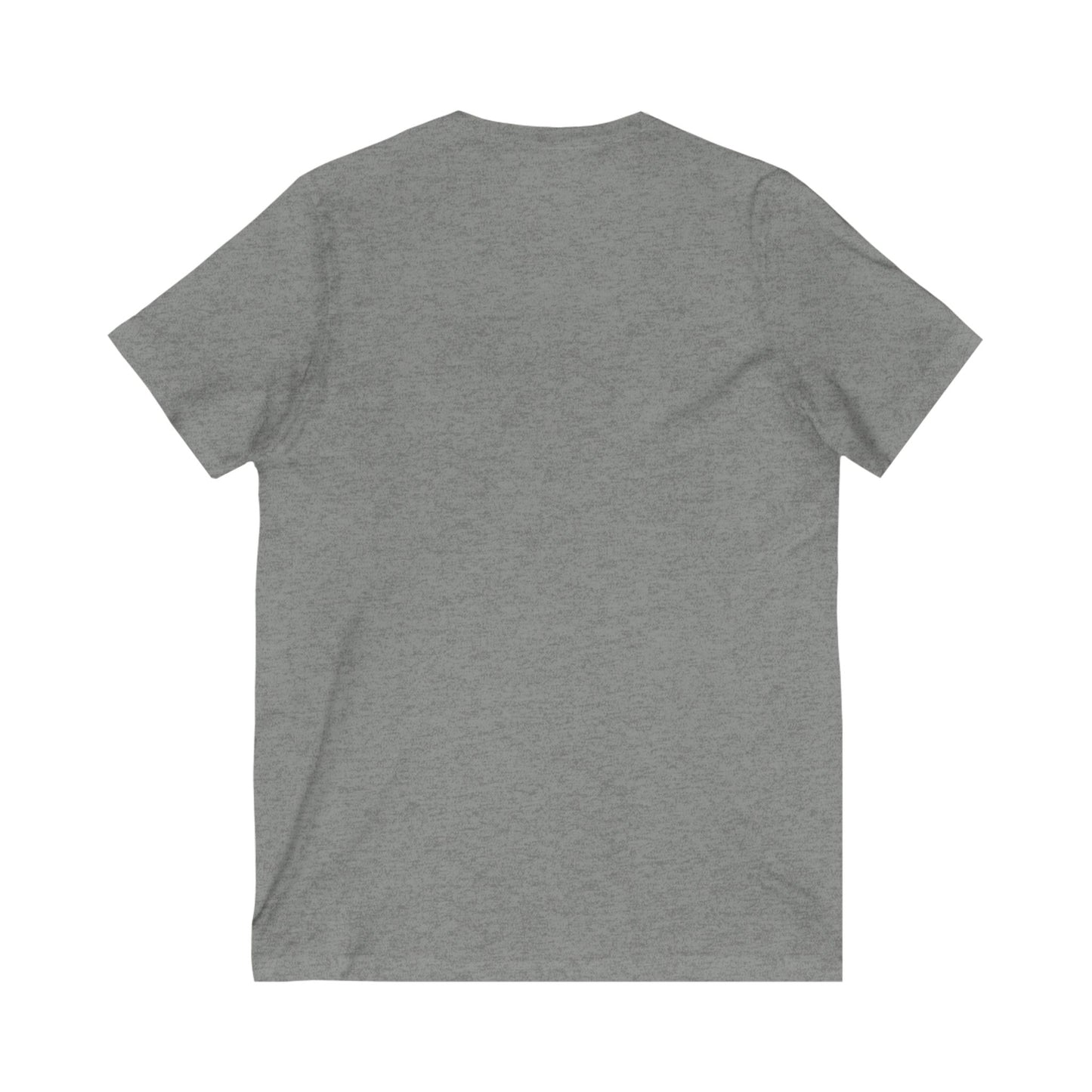 Gray Hand Heart Unisex Jersey Short Sleeve V-Neck Tee