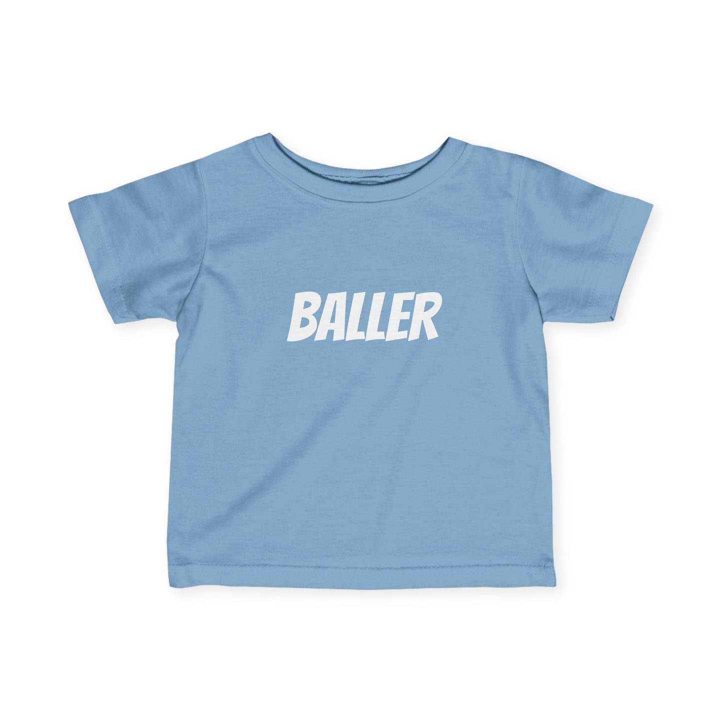 BALLER Baby Tee - White Lettering