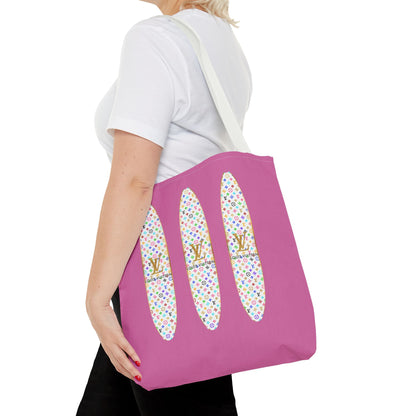 Designer Rainbow Surf Tote Bag