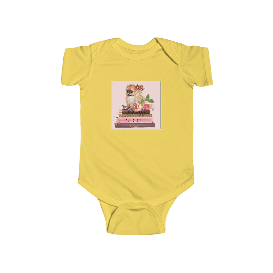 Designer Fashion Pup Reader Onesie