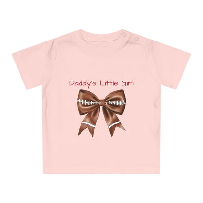 Baby T-Shirt Daddy's Little Football Girl Tee