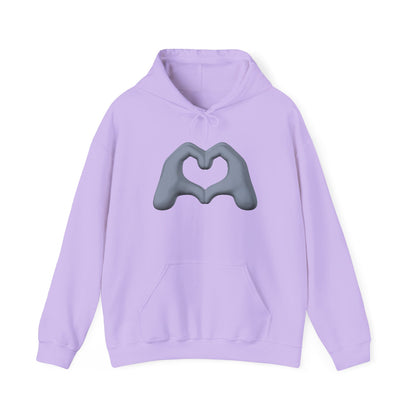 Silver Hand Heart Hoodie - Unisex Sweatshirt