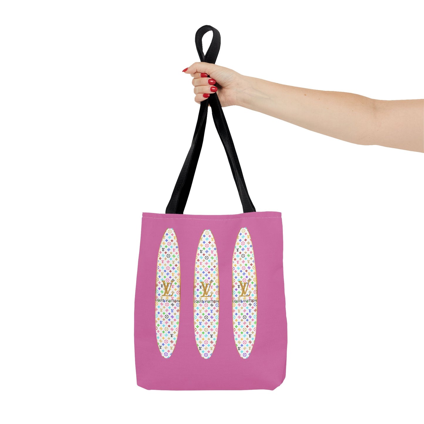 Designer Rainbow Surf Tote Bag