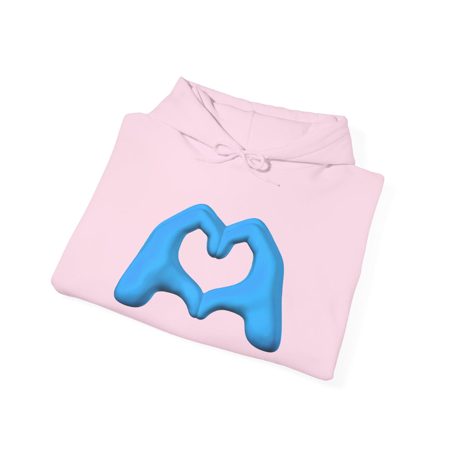 Blue Hand Heart Hoodie - Unisex Sweatshirt