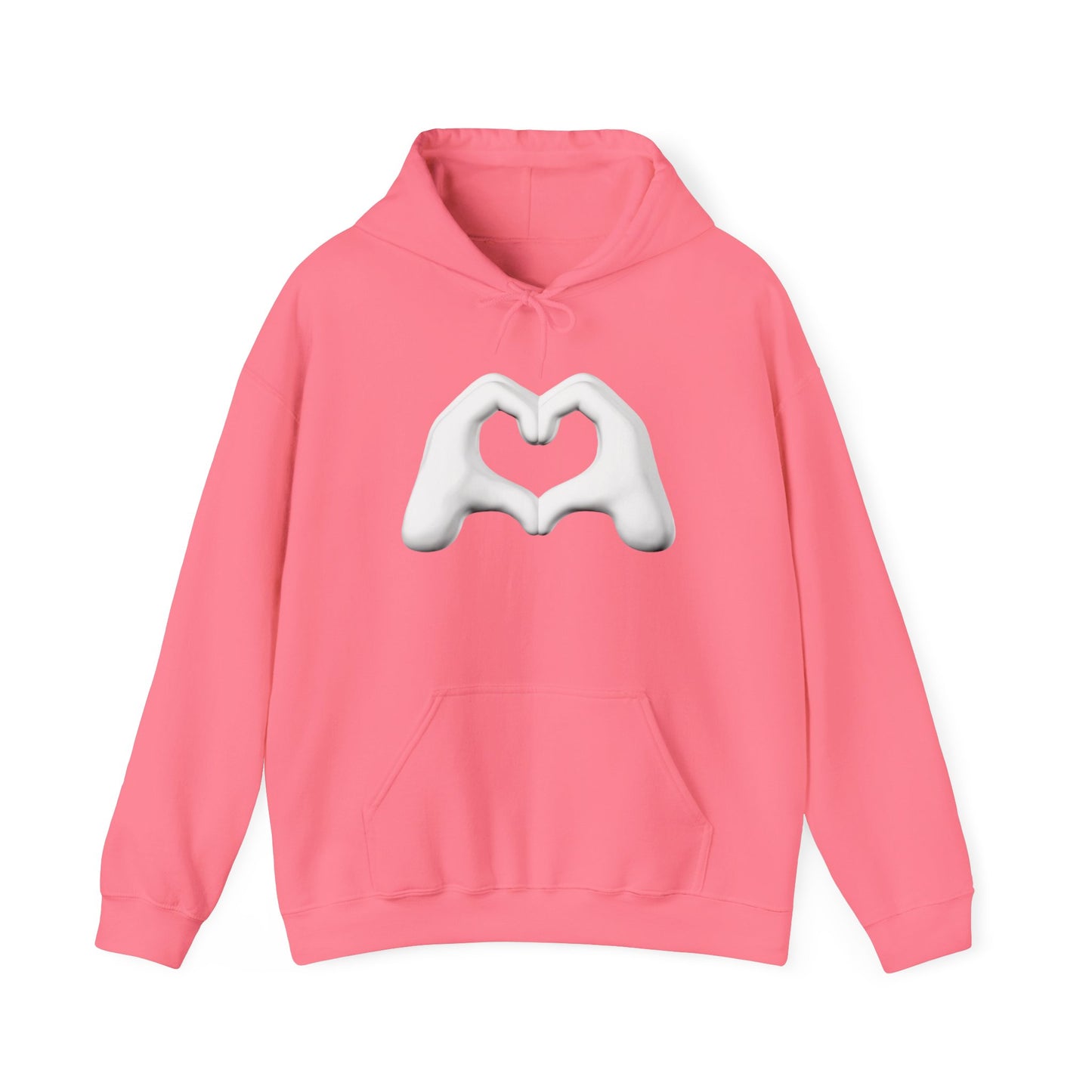 White Hand Heart Hoodie - Unisex Sweatshirt