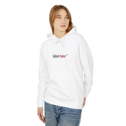 False Love Branded Unisex Lightweight Hooded Sweatshirt