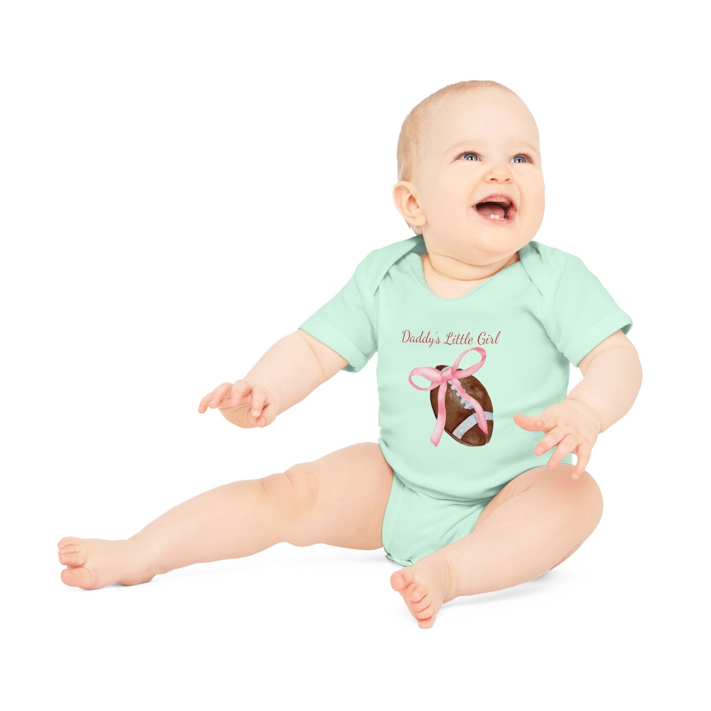 Daddy's Little Girl Football Onesie